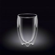 Dvigubo stiklo skaidri termo stiklinė Wilmax, 300 ml