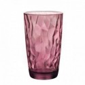 Aukšta purpurinė stiklinė Bormioli Rocco DIAMOND, 470 ml