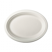 Vienkartinės ovalios lėkštės iš cukranendrių PapStar, 26x20 cm, 50vnt. *