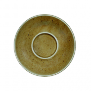 Ruda porcelianinė lėkštutė po puodeliu G. BENEDIKT COUNTRY, 14 cm