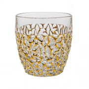 Stiklinė su auksinės spalvos dekoracijomis Bohemia NICOLETTE, 350 ml