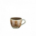 Rudas porcelianinis puodelis espresso kavai Bonna CORAL, 80 ml