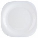 Kvadratinė balta lėkštė Luminarc CARINE, 26.5 cm