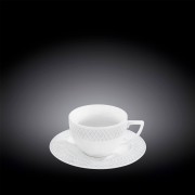 Porcelianinis puodelis su lėkštute Wilmax JULIA, 170 ml